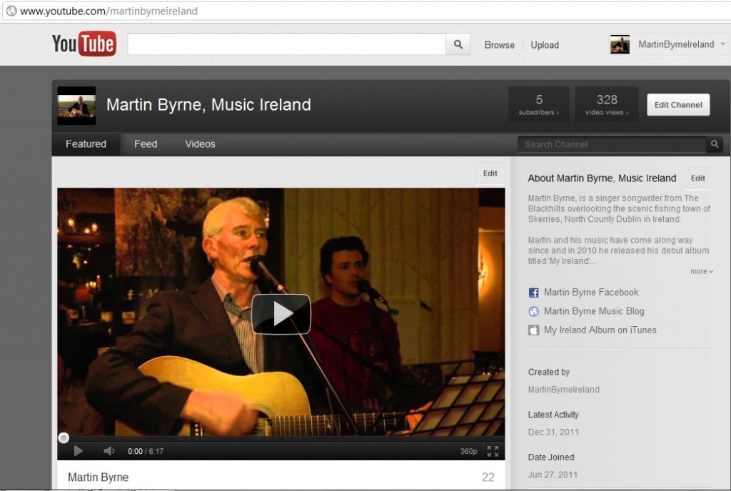 martin byrne music youtube